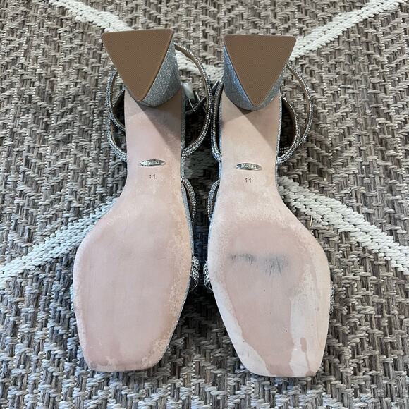 Badgley Mischka Freedom Ankle Strap Heeled Sandal sz 11 - Picture 4 of 5